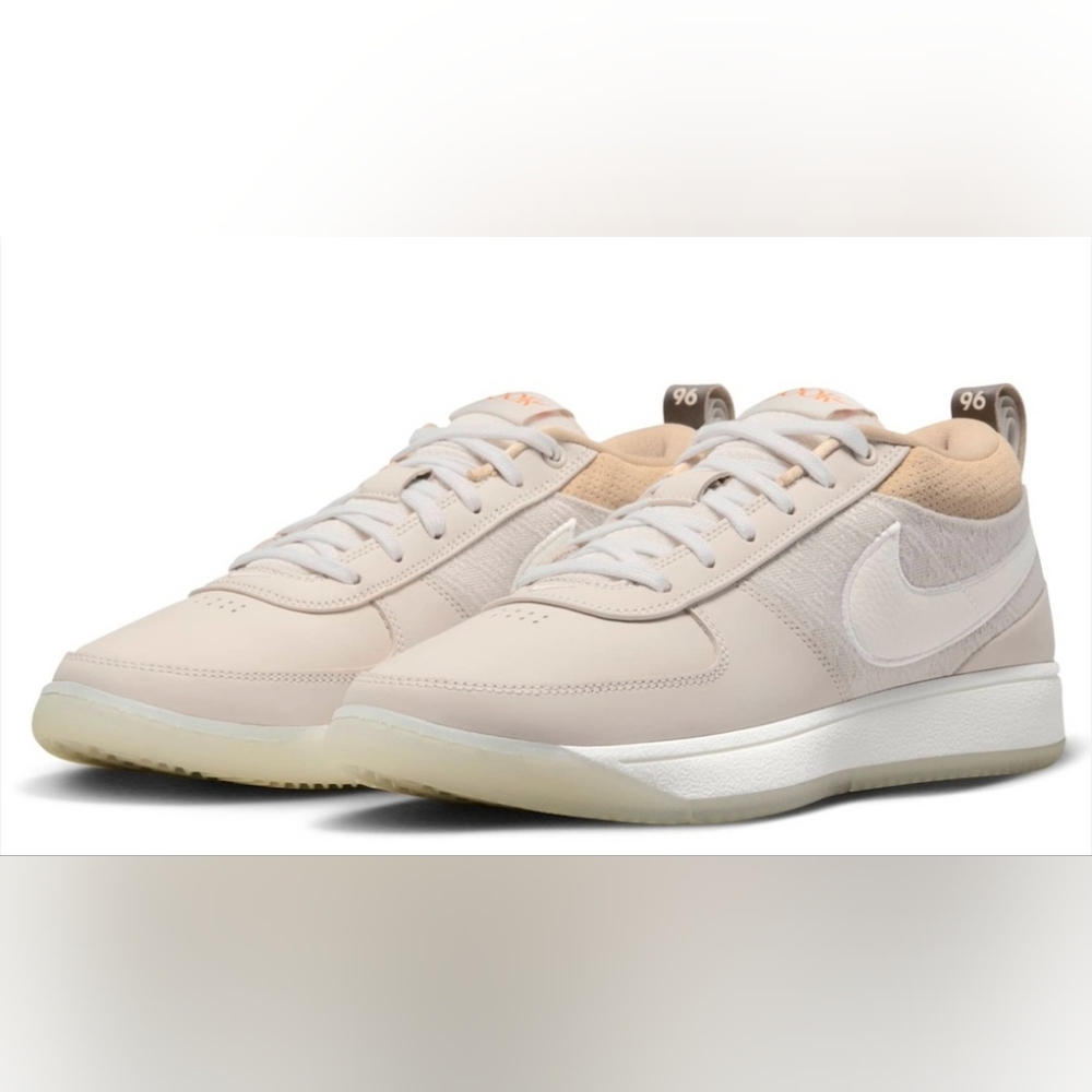 Size 7.5 - NEW Men's NIKE BOOK 1 "Grey/Sail" Light Orewood Brown - Picture 8 of 17